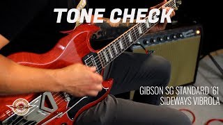 Video thumbnail for TONE CHECK: Gibson SG Standard '61 Sideways Vibrola Guitar Demo | No Talking by Cream City Music