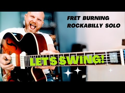 FRET BURNING Rockabilly Solo - TABS - and Analysis With Full Breakdown