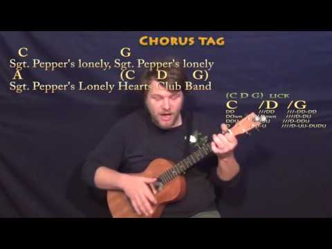 Sgt. Pepper's Lonely Hearts Club Band (Beatles) Bariuke Cover Lesson with Chords/Lyrics