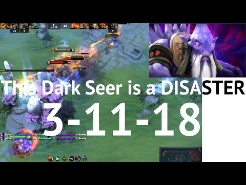 This Dark Seer is a DISASTER! 3 Kills 18 Assists. Dota 2 7.30e Gameplay.