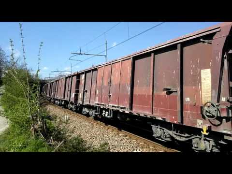 TIGRE E.652-016 TRANSITA CON CARRI  MERCI CARICHI DI SILICE. BORGO S.DALMAZZO (CN) 11 - 4 - 2016.