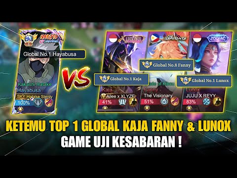 PATIENCE TEST GAME 😱 ! MEET TOP 1 GLOBAL KAJA & TOP 8 GLOBAL FANNY ! TOP 1 GLOBAL HAYABUSA !