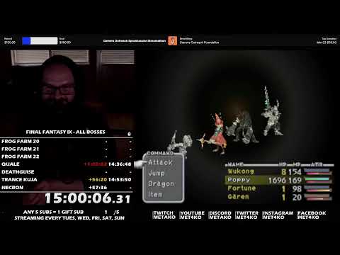 (🔴LIVE) Final Fantasy IX All Bosses Speedrun! | !charity