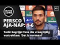 Tadic begrijpt Ajax-fans die vroegtijdig vertrokken: 'Dat is normaal'