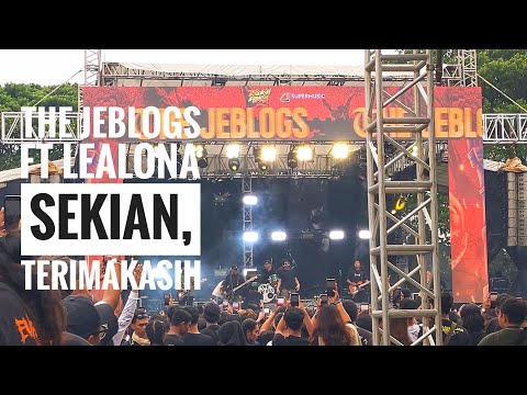 The Jeblogs ft. Lealona - Sekian, Terimakasih live at Rockin Surabaya