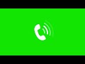 New White Color Phone Calling Animation Video Footage On Green Background