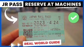 Japan Rail Pass | JR PASS Shinkansen RESERVATION | How to reserve a seat AT MACHINES | Travel Tips