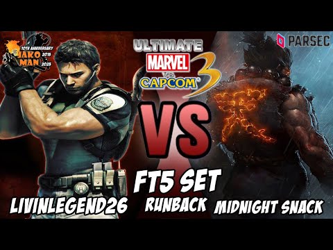 UMVC3 Parsec FT5 Set Runback - livinlegend26 VS MidnightSnack