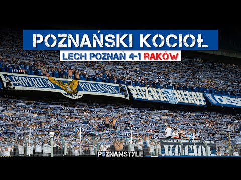 Lech Poznan Supporters going crazy during Polish League match against Rakow Czestochowa (28.09.2023)