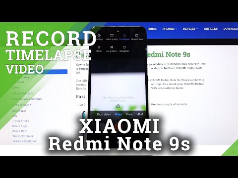 How to Turn On Time Lapse in XIAOMI Redmi Note 9s – Activate Time Lapse Option