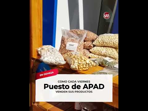 GENERAL DEHEZA: COMO CADA VIERNES, PUESTO DE APAD CON SUS PRODUCTOS
