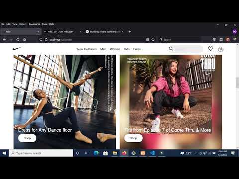 Nike website Mockup - Using Symfony with React JS bundled for the frontend
