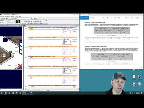 LogixPro Traffic Control Exercise 3 - Traffic Light With Delayed Green - YouTube