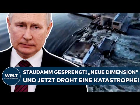 PUTINS KRIEG: Kachowka-Staudamm gesprengt! "Neue Dimension!" Und jetzt droht eine Katastrophe