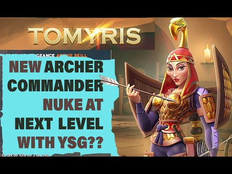 Rise of kingdoms TOMYRIS the brand new archer commander : Analysis of skill and talents