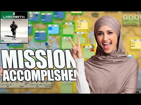 LABYRINTH War on Terror Playthrough As The US / MISSION ACCOMPLISHED? Scenario / Board Game - YouTube