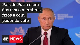 Zelensky pressiona conselho de segurança da ONU a expulsar Rússia