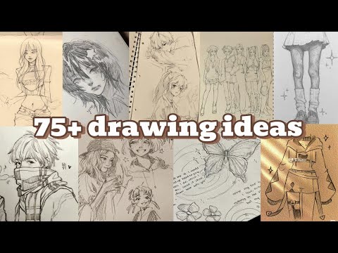 "Stuck on What to Draw? 75+ Beautiful Ideas for Your Sketchbook 🎨🖌️"