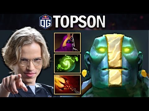 OG.TOPSON GIVING TRIBUTE TO JERAX EARTH SPIRIT - DOTA 2 7.24 GAMEPLAY