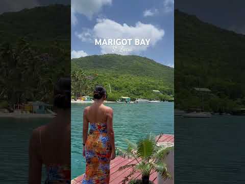 The beautiful Marigot Bay!😍 #marigotbay #stlucia