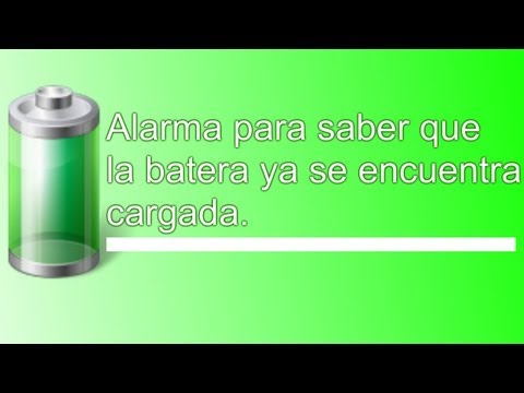 Alarma para avisar batería cargada
