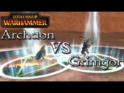 Archaon vs Grimgor - Total War: Warhammer - 1v1 Unit Battles