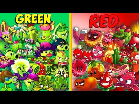 Team GREEN Plants vs Team RED Plants - Plants vs Zombie 2 Mods
