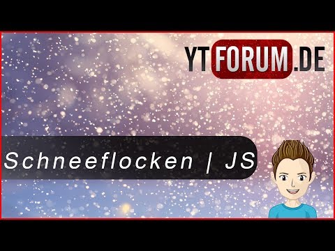 Schneeflocken auf deine Webseite hinzufügen | DavidsProTv