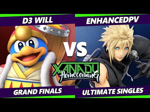 Xanadu Homecoming GRAND FINALS - D3_Will (Dedede, Wolf) Vs. enhancedpv (Cloud) Smash Ultimate - SSBU