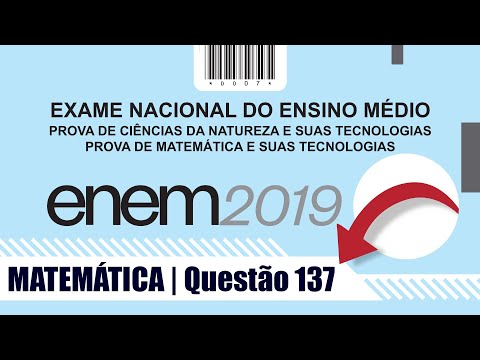 🚧 ENEM 2019 | Matemática Resolução da Prova Azul - Questão 137