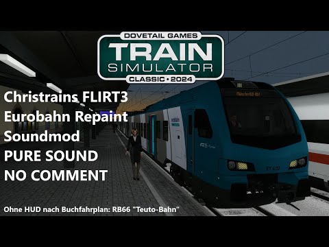 TSC - RB66 Eurobahn FLIRT3 Osnabrück - Münster im Winter [Ohne HUD & NO COMMENT] #trainsimulator