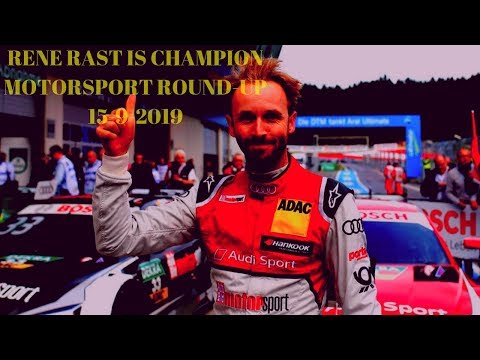 RENE RAST IS CHAMPION - Weekend round-up 15-9-2019