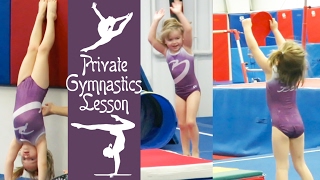 First Private Gymnastics Lesson | Crazy8Family