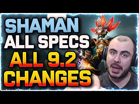 ⚡You Ready? 9.2 ALL SHAMAN SPEC RECAP! Shadowlands 9.2 Class Changes