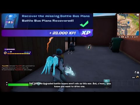 Recover the missing Battle Bus Plans Fortnite Locations