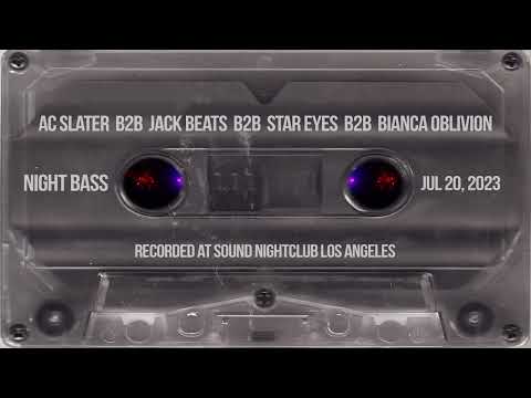 AC Slater B2B Jack Beats B2B Star Eyes B2B Bianca Oblivion | LIVE from Night Bass LA (July 20, 2023)