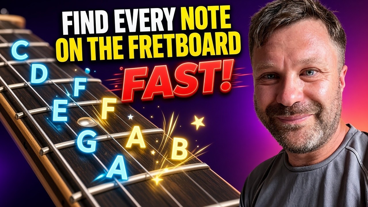 Finding every note on the guitar fretboard