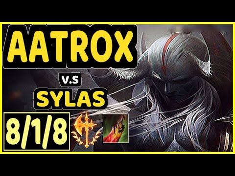 ROACH (AATROX) vs SYLAS - 8/1/8 KDA TOP CHALLENGER GAMEPLAY - KR