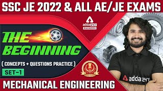 SSC JE  2022 | SSC JE Mechanical Preparation | Concepts & Questions #1 | By Shivam Sir