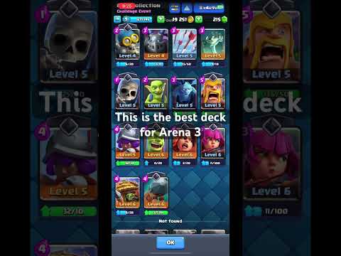 The best deck for Arena 3 in Clash Royale