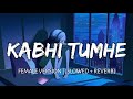 Kabhi Tumhe Female Version Slowed Reverb Palak Muchhal Shershaah Lofi Song Danish Pwskr