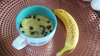 🔴 ready in 1 minute # banana mug in the microwave # delicious soft banana flavor very easy