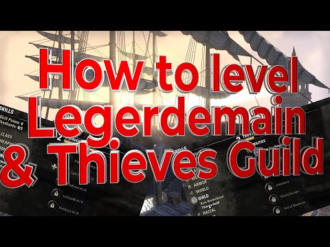 Quickly Level Thieves Guild and Legerdemain - Legerdemain and thieves guild skill leveling guide.