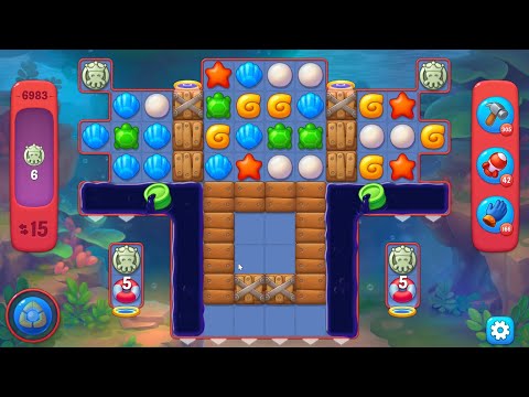 Fishdom 6983 Hard Level - 15 moves - NO BooSTERS