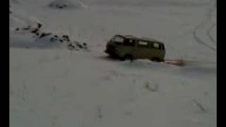 preview picture of video 'VW Syncro fun in the snow covert tundra of  scandinavia 2.mp4'
