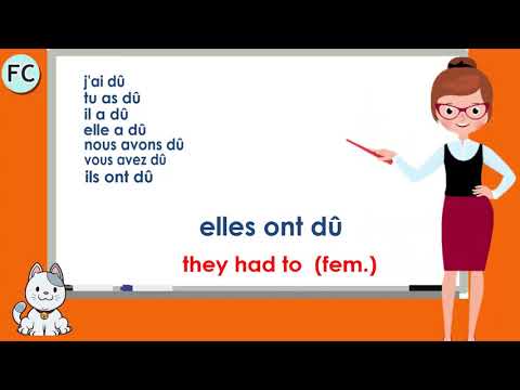 Le Verbe Devoir au Passé Composé - To Have to / must Compound Tense - French Conjugation