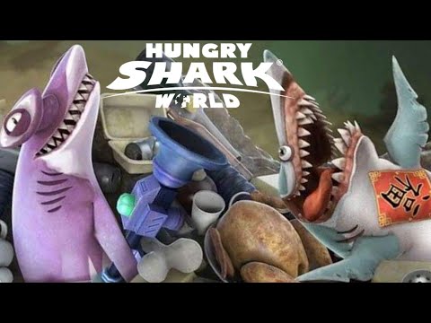 MAKO SHARK & HAMMERHEAD SHARK SHORTS COMPILATION ! - Hungry Shark World 10th