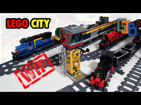 LEGO Room and City WIP | Part 2 | We have trains!
