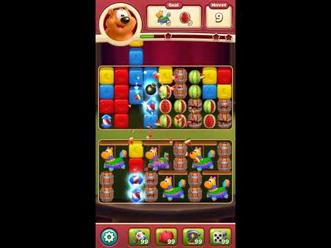 Toon Blast Level 8037 - NO BOOSTERS 🐻🐺🐱 | SKILLGAMING ✔️