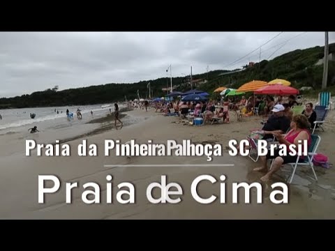 Pinheira, Palhoça, SC Brasil, dia nublado tem praia !